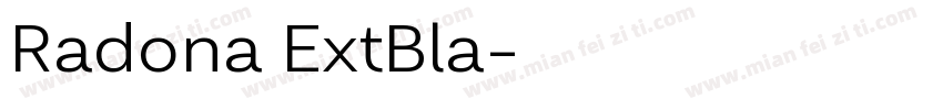 Radona ExtBla字体转换